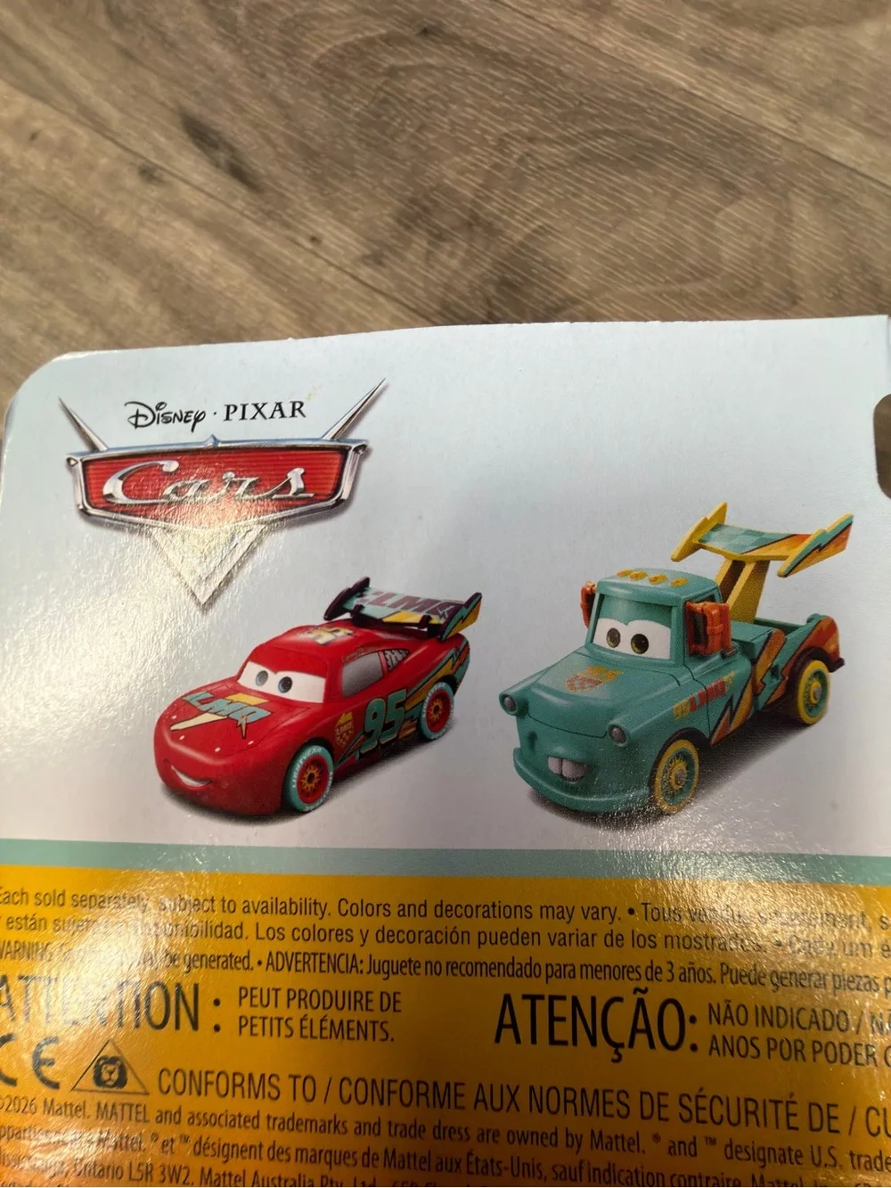 Disney Pixar Cars Lightning McQueen & Mater 2-Pack Die-Cast Vehicles 20th NIB